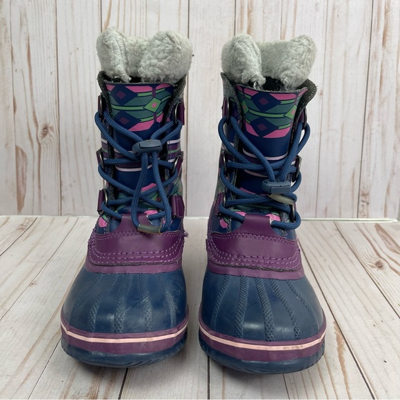 Sorel Caribou Womens Purple Waterproof Insulated Rubber Winter Snow Boots - Picture 2 of 7